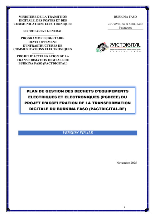 RAPPORT PGDEEE PACTDIGITAL ANO WB REVU UGP
